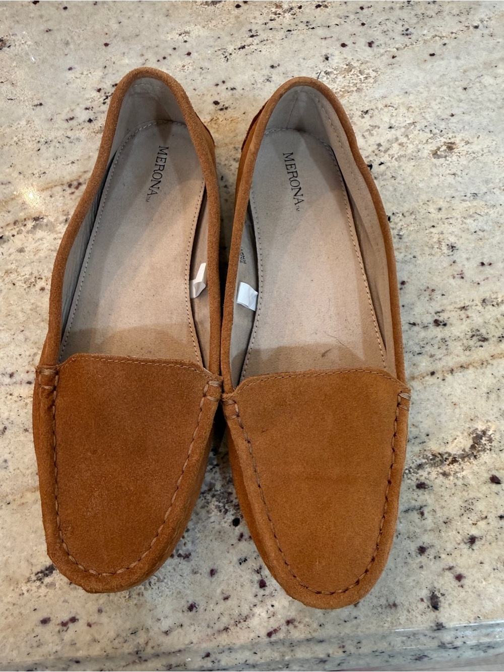 Merona Tan Suede Moccasin Loafers